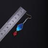Ronghua Handmade Earrings: Intangible Cultural Heritage, Suitable for Daily Wear with Hanfu or Qipao.