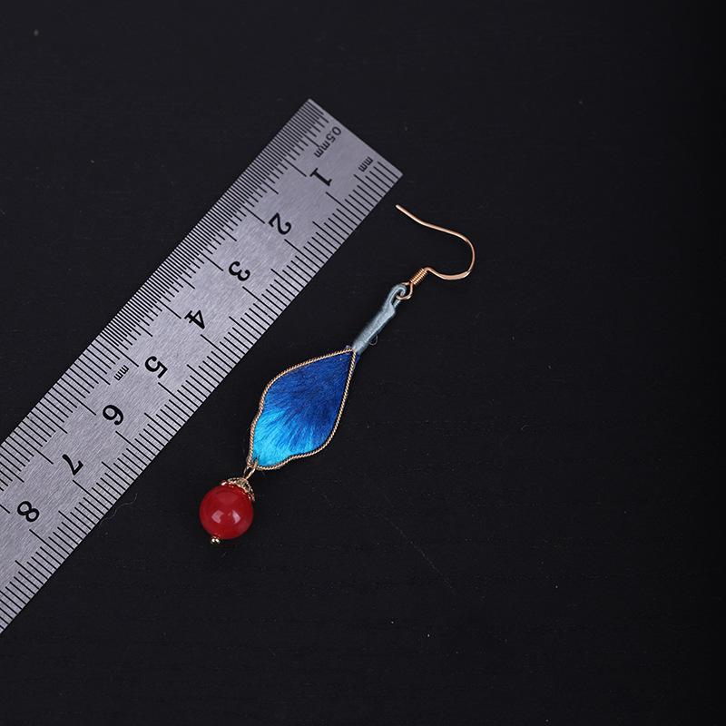 Ronghua Handmade Earrings: Intangible Cultural Heritage, Suitable for Daily Wear with Hanfu or Qipao.