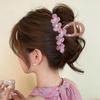 Oversized Elegant Crystal Flower Grip Clip With Advanced Shark 2024 New Style Rear Hair Temperament Accessories