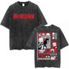 Magliette Lavate Anime Fullmetal Alchemist Edward Elric Alphonse Elric T-Shirt Uomo Donna Moda Casual Magliette Oversize Top