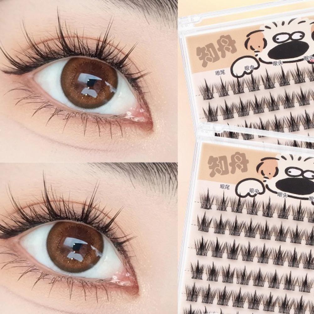 Reusable Self-adhesive Lash Clusters DIY Glue Free Fake Lashes Sweet False Eyelash Clusters  Women