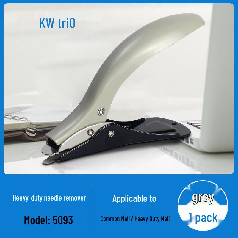 KW-triO Heavy Duty Staple & Nail Remover, Press Type, Handles 50-210 Pages, Model 5093