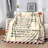 Love Letter To Daughter Blankets Are Suitable for Living Rooms,making Them an Ideal Choice for Outdoor Travel and Gifts.