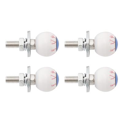 4x Custom Eyeball License Plate Bolt Screw Plastic Motorcycle Chopper Trike