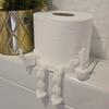Dangling Leg Cartoon Toilet Paper Roll Holder Toilet Paper Dispenser 3D Printing Tissue Stand Bathroom Living Room Decor