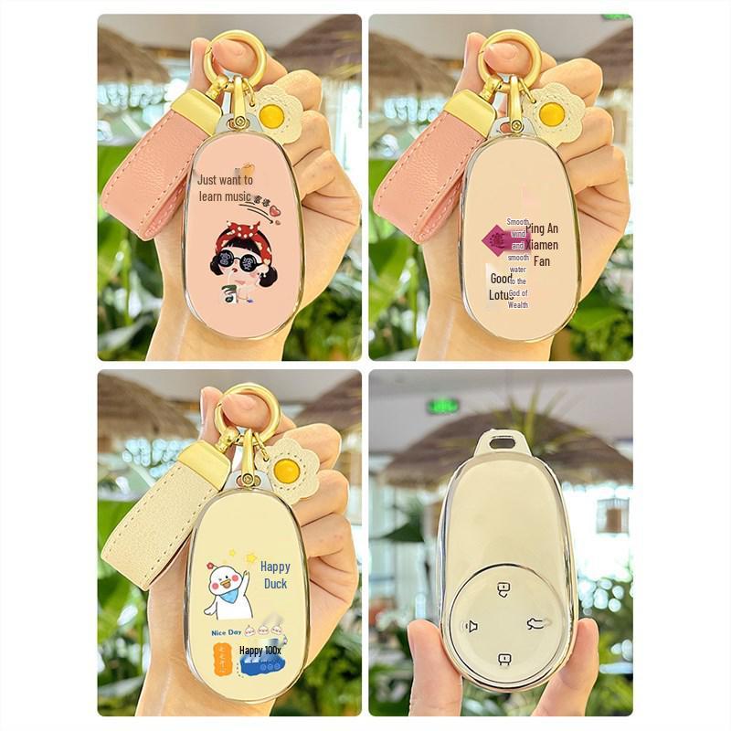 Nezha S GT Pro TPU Key Case: Cartoon Design for Men & Women, 24 Models Available