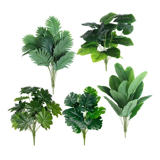 Flori Artificiale Plante Copac Frunze Mari Aspect Realist Textură Fină