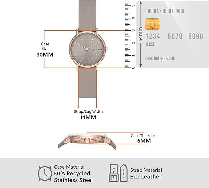 Skagen SKW3060 Women's Watch, Grey [Parallel Import]
