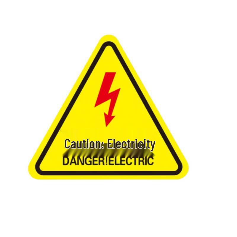 Electrical Hazard Triangle Warning Sticker (10-Pack)