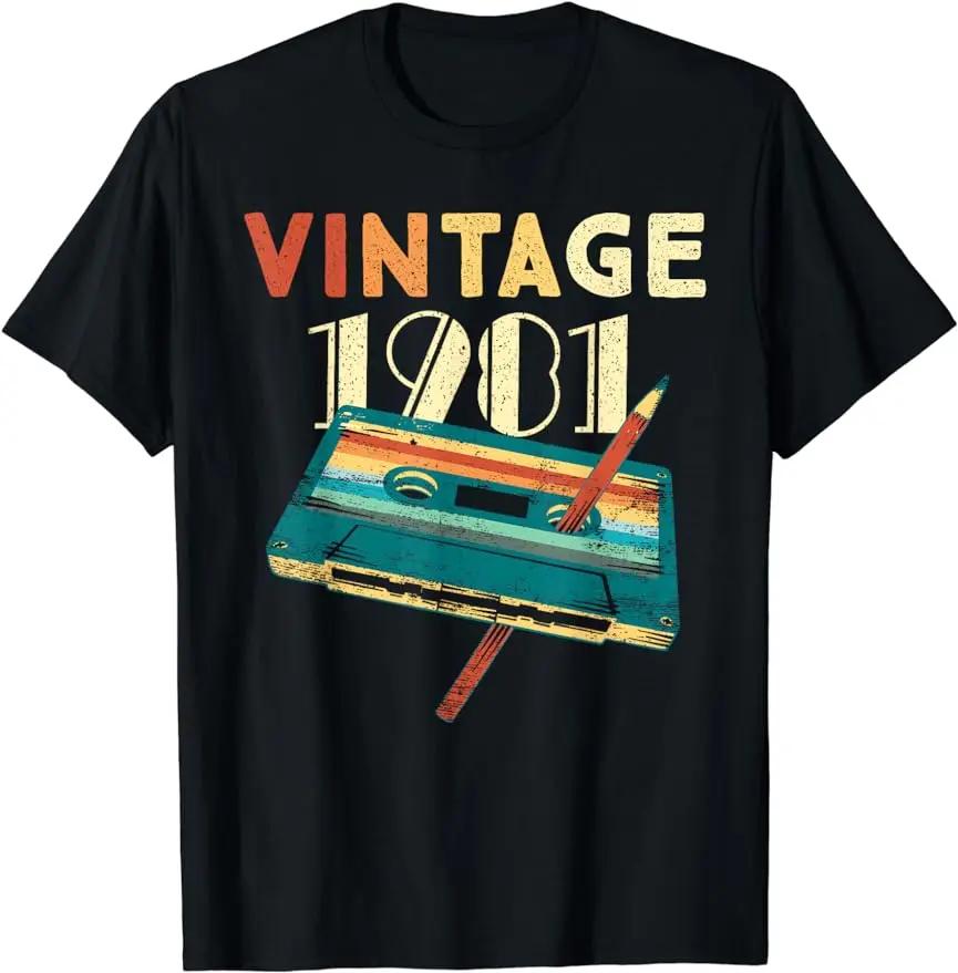 Vintage Chic Men's 42-Year Classic T-Shirt Limited Edition Summer Birthday Gift for 1981 Custom Printed T-Shirt Men Clothing