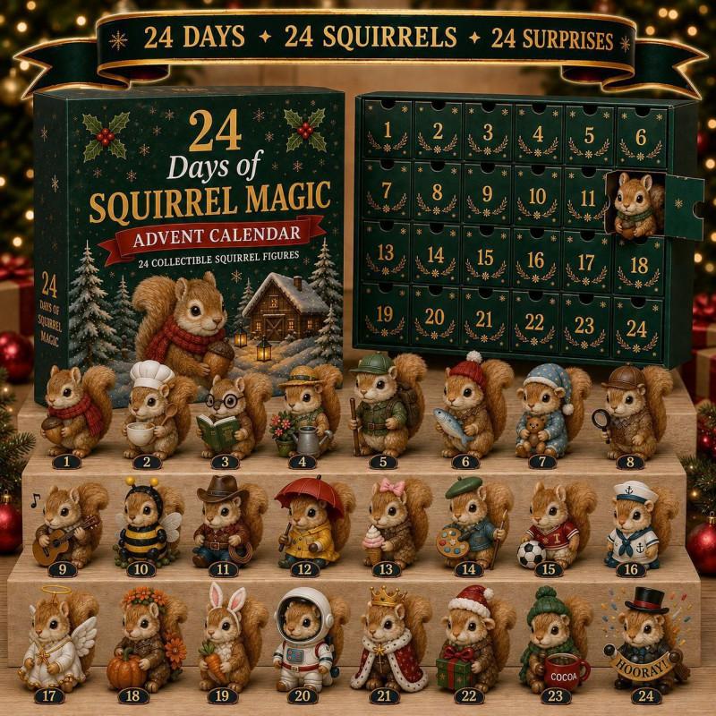 2026 Magic Animal Advent Calendar Acrylic Blind Box Collectible Ornament Christmas Gift