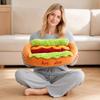 Hot Dog Shaped Pet Bed for Small Dogs and Cats - Cute Sausage Design, Soft Warm Cozy Cushion with Removable Cover