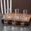 60ml Transparent Glassware for Bourbon Gin Whiskey Cocktail Scotch Vodka 8pcs Set Classic Shot Glass Party Small Liquor Goblet