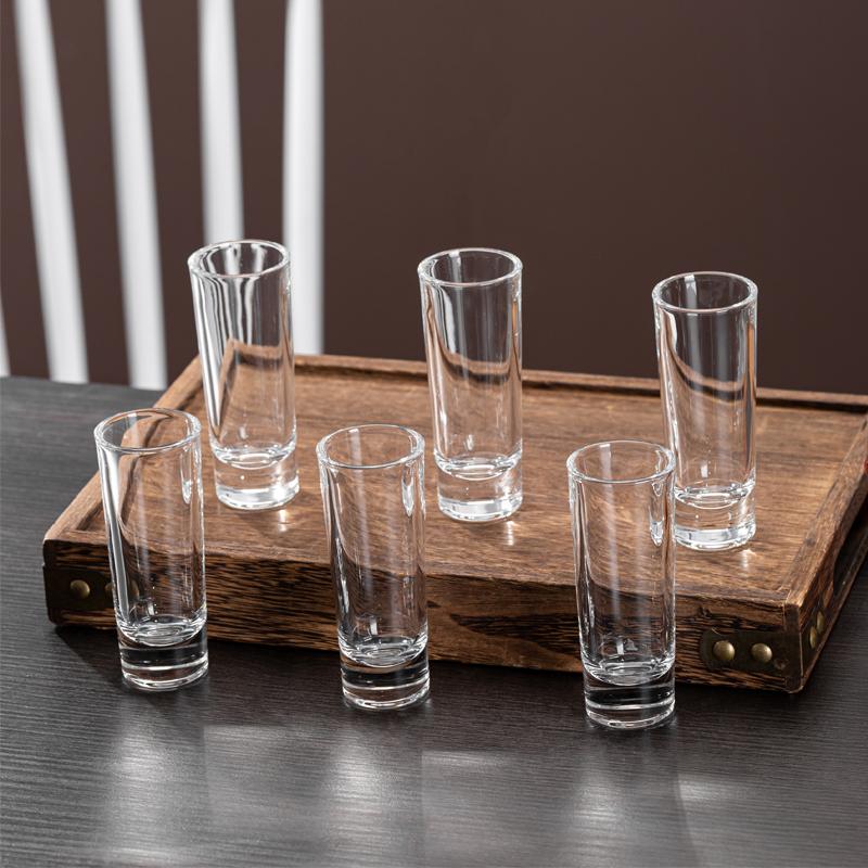 60ml Transparent Glassware for Bourbon Gin Whiskey Cocktail Scotch Vodka 8pcs Set Classic Shot Glass Party Small Liquor Goblet