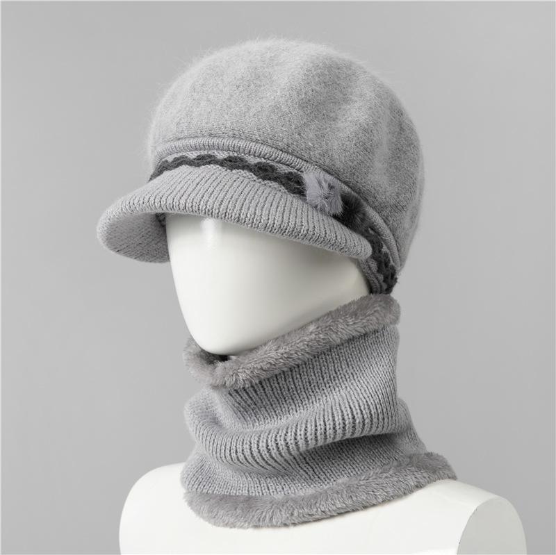 Mom Hat Female Winter Warm Old Man Granny Day Old Woman Knitted Wool Hat