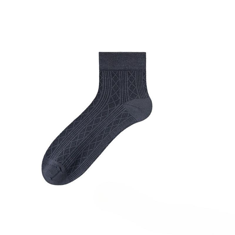 

Silk Stockings for Men - Short Socks for Summer, Lightweight, Mesh Design for Ventilation, Sweat-proof and Odor-resistant, Mid-calf Length. 1 pair