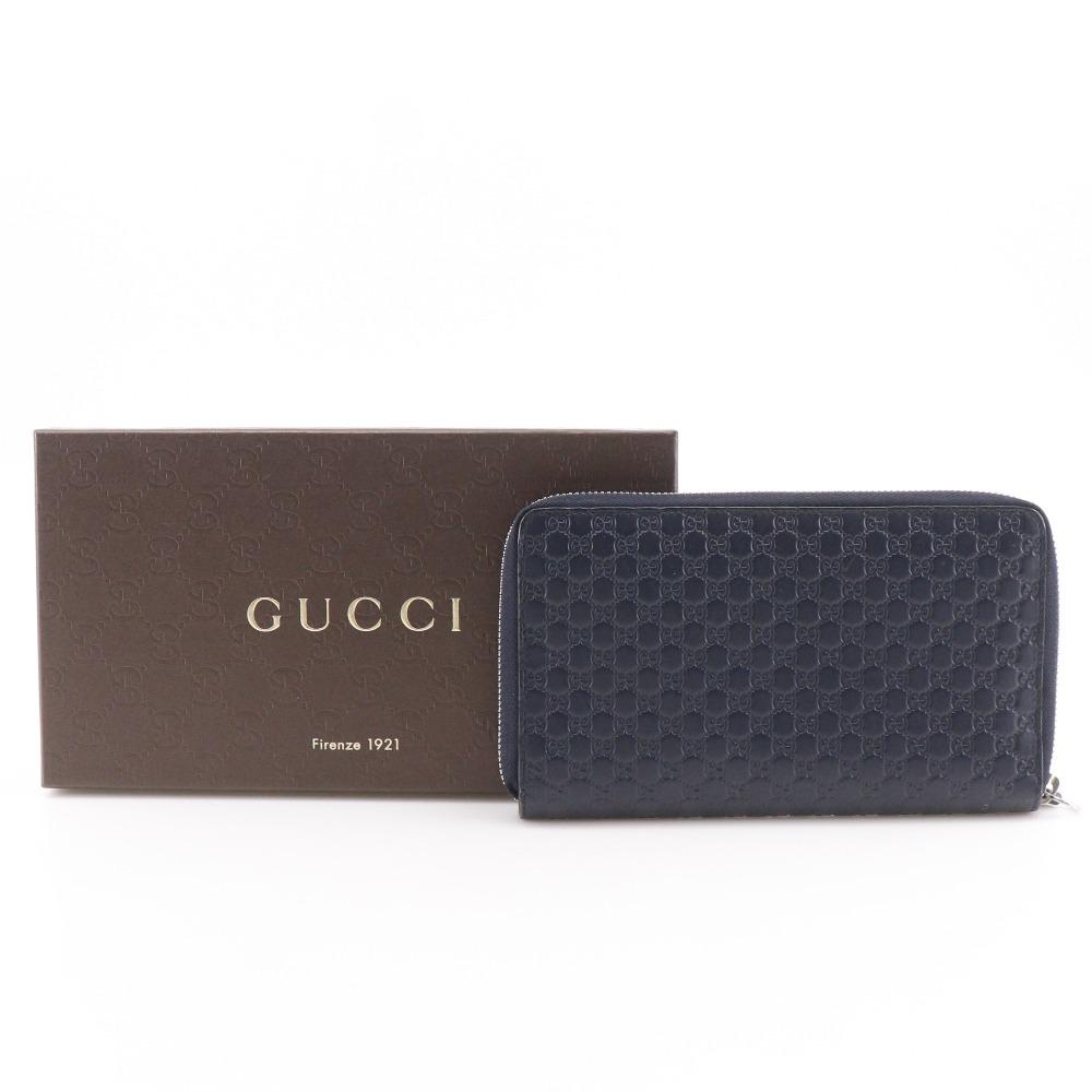 GUCCI Organizer GG Purse 391465 outlet black Sima leather mens Used