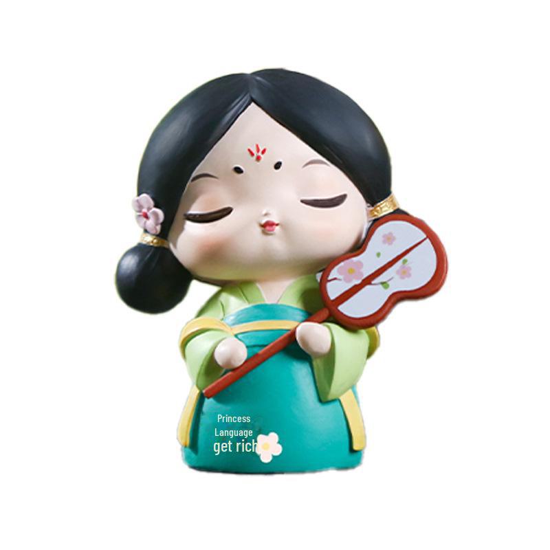 

Креативный держатель для телефона в стиле династии Тан: Изысканный орнамент из смолы Ancient style ornaments series