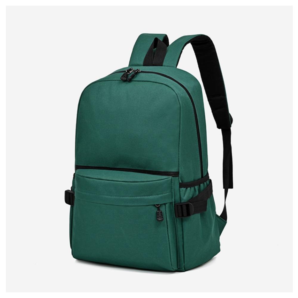 Travel agency backpack solid color fabric backpack primary and secondary school student schoolbag travel bag