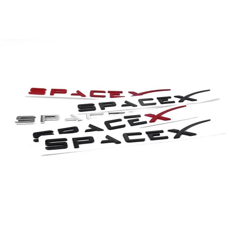 ABS Space X Zadný Kufor Znak Odznak Nálepky Nálepky pre SpaceX Model 3 X S Y Príslušenstvo pre Styling Auta