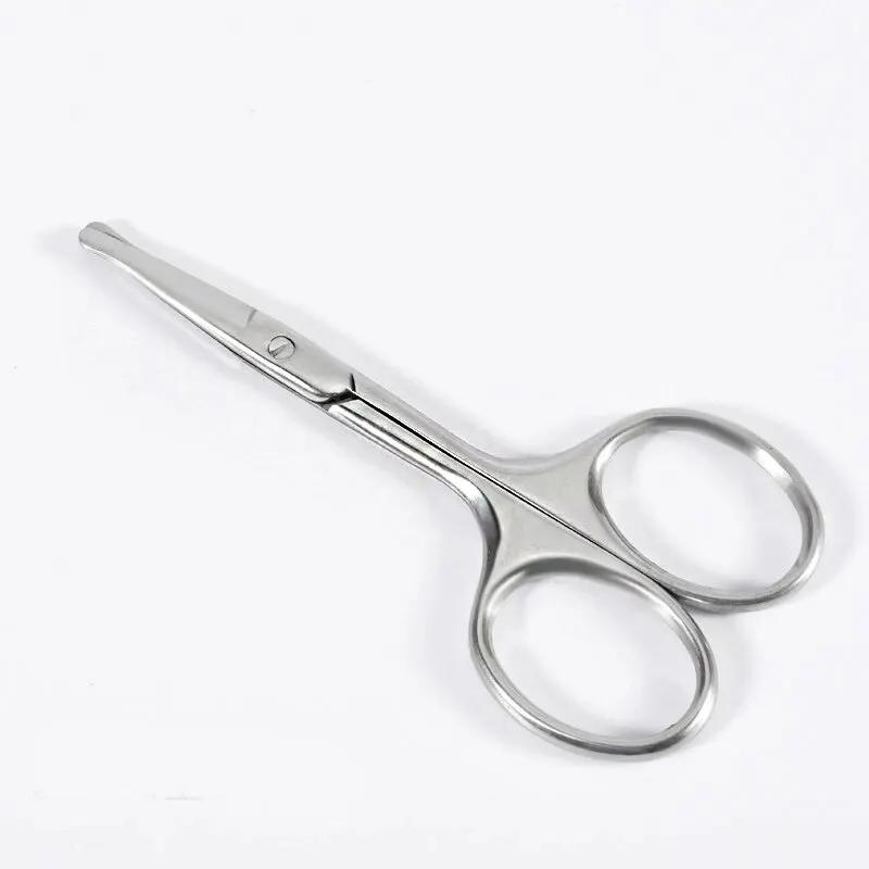 Curved Blade Eyebrow Scissors Professional Stainless Steel Precision Trimmer Eyebrow Eyelash Hair Remover Tool Nose Hair Scissor