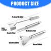 Steel Corn Peeler Sheller with Fork for Fast Corn Stripping Comfort Handle and Easy Cleaning Design Kitchen Gadget