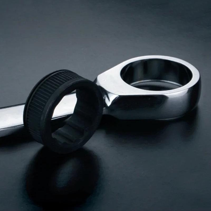 Short Handle Adjustable Head Ratchet Wrench Mini Fast Ratchet Wrench Labor-Saving Auto Repair Hardware Dual-Purpose Wrench Tool