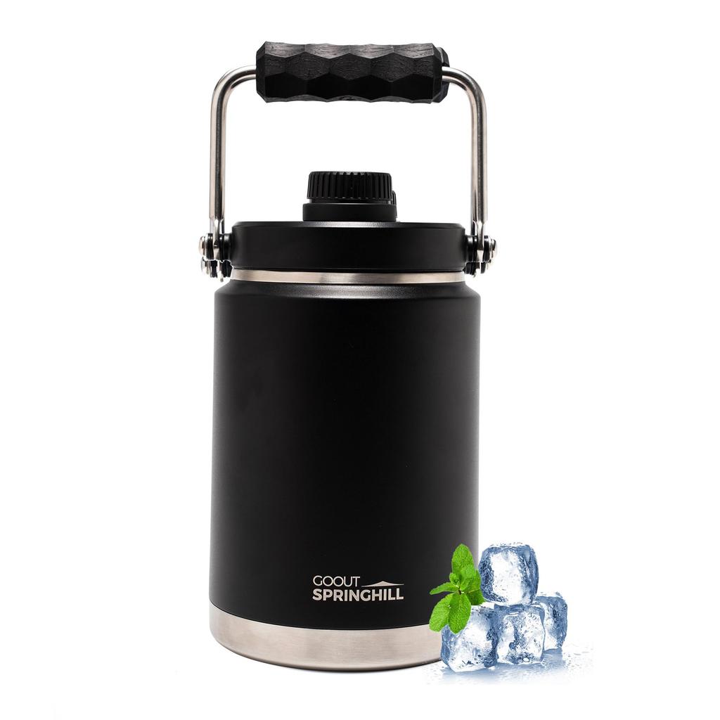 springhill 2L Vacuum Insulated Ice Ice Ice Stainless Large Wide Ideal for Camping and Outdoor Activities Bucket, Jug, Container, Steel, Cold/Hot
