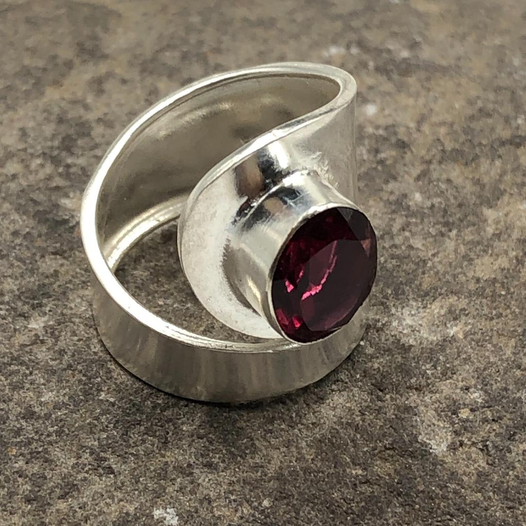 Pink Rubellite Gemstone 925 Sterling Silver Jewelry Handmade Ring Gift For Wife RR-2-10