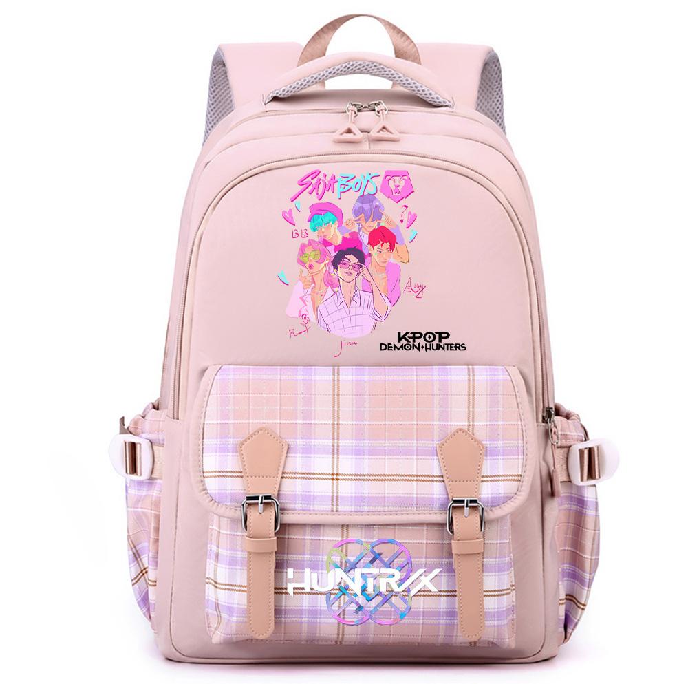 Anime K-Pop Printed Large Capacity Backpack for Teenger Student Girl Boy Schoolbag Bookbag Women Large Capacity Waterproof Travel Bag Kid Gift
