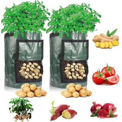 Potato Grow Bag PE Vegetable Grow Bags with Handle Thickened Growing Bag Vegetable Onion Plant Bag Outdoor Garden Pots
