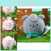 Original Authentic Happy Sheep Plush Keychain Stress Relief Doll Lazy Little Gray Sheep