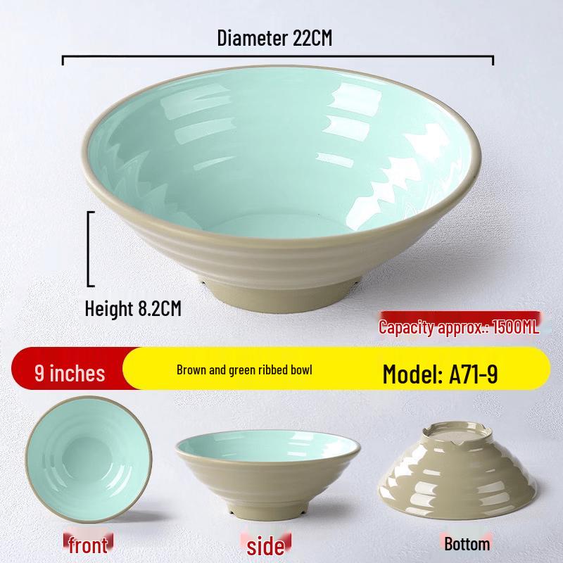 

Lantu 9-Inch Melamine Noodle Bowl & Cutlery Set