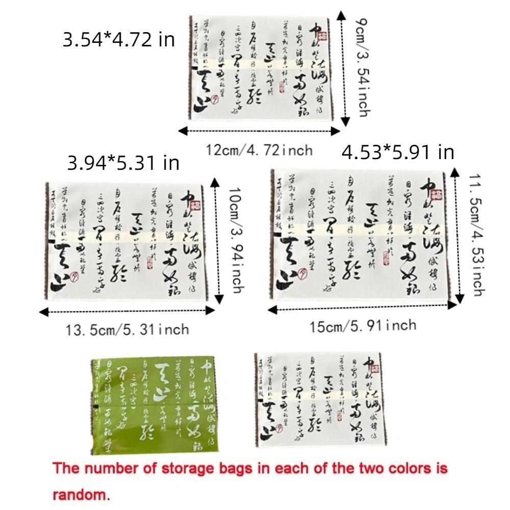 100PCS Chinese Style Mooncake Wrapping Bag Flat Plastic Bag Machine Seal Bags Egg Yolk Crisp