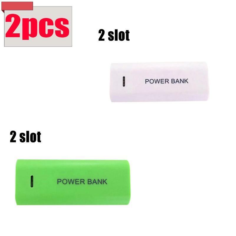 NEW! Portable Power Bank Case DIY 2Cell 18650 Battery Box For Smart Phone Charge 5V 1A For 18650 Battery With Indicator Light