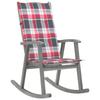 Day and Night - Day and Night Rocking Chair with Cushions Solid Gray Acacia Wood