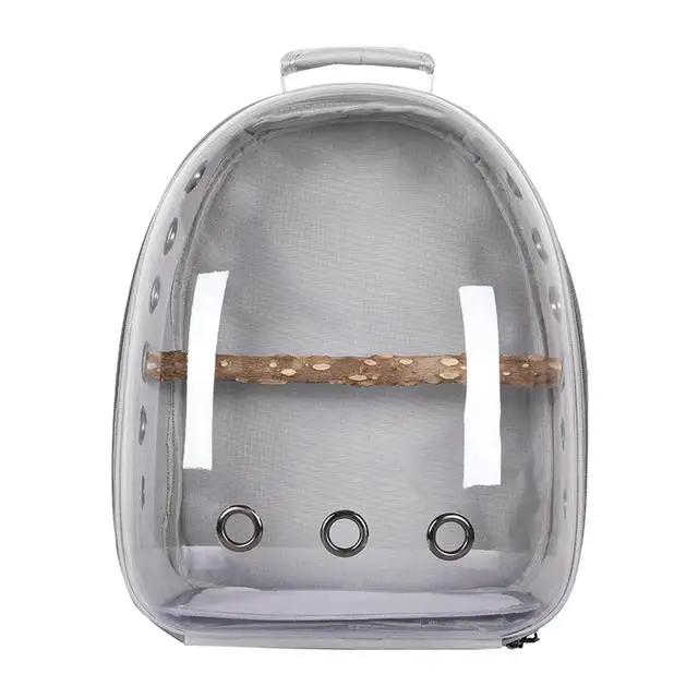 New Bird Carrier Small Pet Travel Bag for Small Parrot Lightweight Portable Backpack Transparent Pet Bird Cage