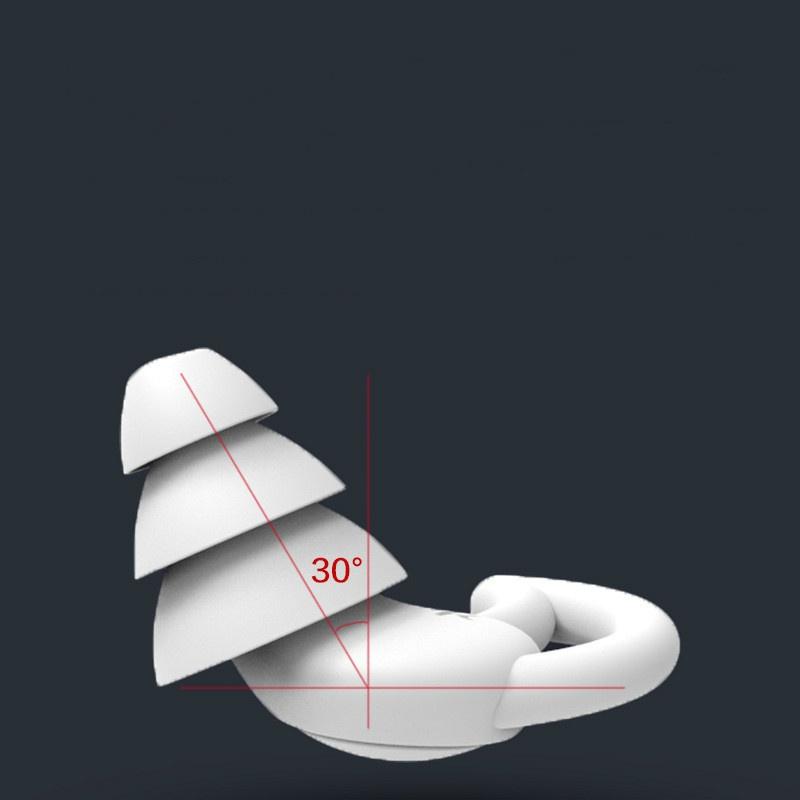 Silikon Schlaf-Ohrstöpsel Schallisolierung Gehörschutz Ohrstöpsel Anti-Lärm-Stöpsel für Reisen Silikon Weiche Geräuschreduzierung