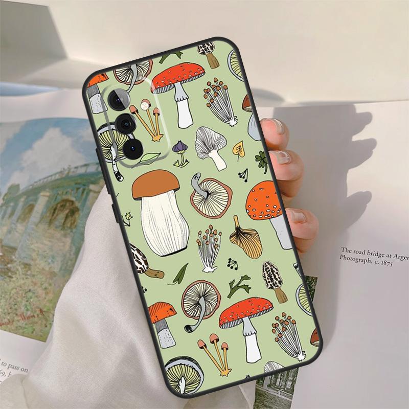 Mushroom Pattern Case For Samsung Galaxy A54 A34 A14 A06 A16 A26 A36 A56 A12 A32 A52 A13 A33 A53 A15 A35 A55
