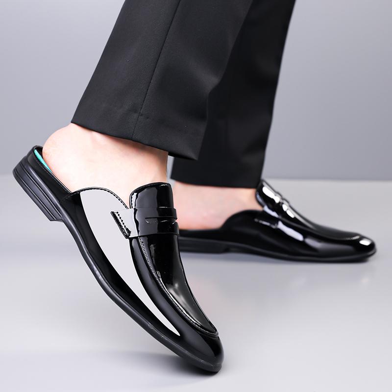Fashion Summer and Spring Men's Leather Shoes Minimalist and high-quality casual style Fashion Street Comfortable daily shoes Black