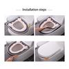Toilet Cushion, Household Cute Toilet Cover, Seasonal Toilet, Thickened Zipper Toilet Gasket