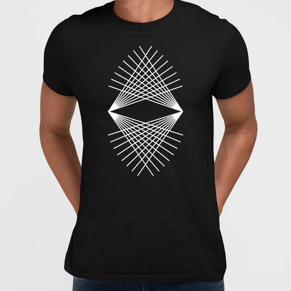 Geometric Elements Line Dots Shapes Printed Modern Unisex Tshirts Sample 12