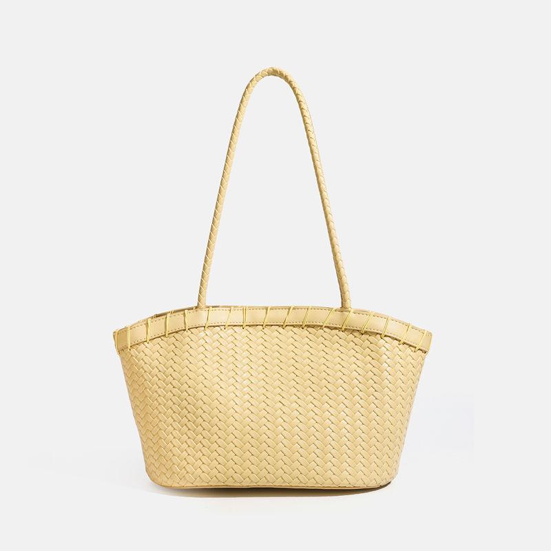Borsa Cesta per Verdura Portatile - Elegante Borsa a Spalla da Pendolare Stile Guscio