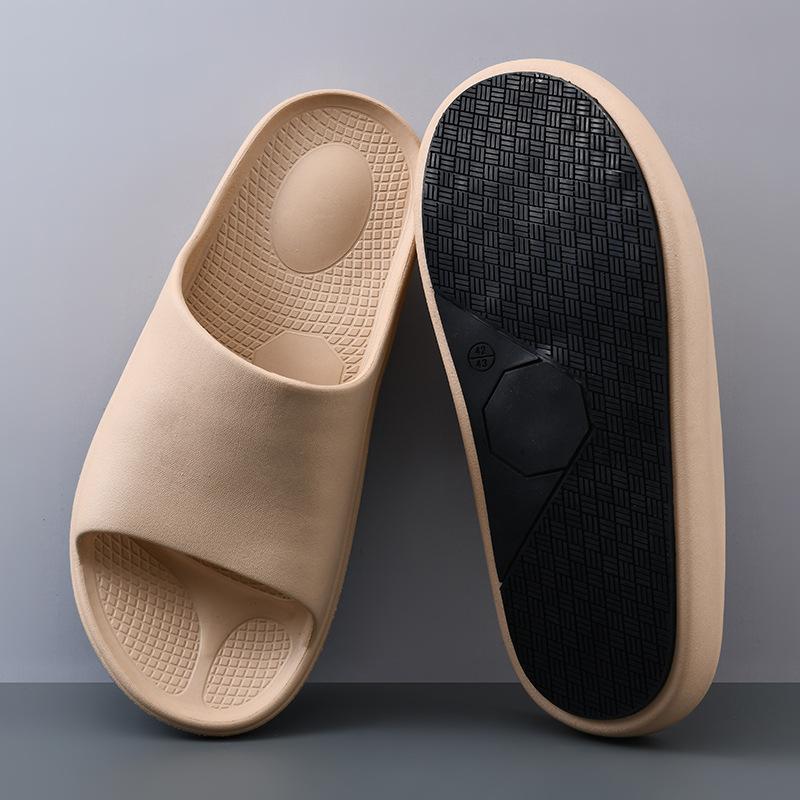 New non-slip couple slippers men and women summer thick-soled home bathroom sandals outside