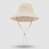 Autumn and winter hat women's large brim showing face small bucket hat versatile basin hat high sense solid color bucket hat