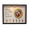 DIY Mini Museum Silhouette Box Personalized Photo Memory Display Case with Gold Frames Figurines Shadow Box Frame Kit with Light