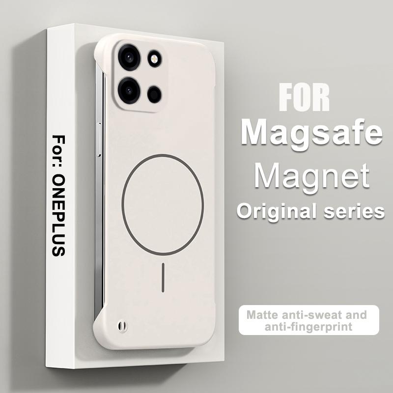 Ultra-Dünne Magnetische Für Magsafe Hülle für OnePlus 15 13 13T ACE 6 5 3 Pro Turbo6 Kabelloses Laden Rahmenlose Glänzende Abdeckung