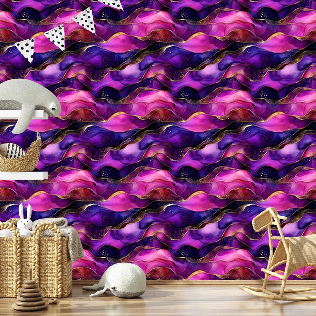 Ink Violet, Purple and Plum Wallpaper for Living Room and Bedroom 50x1000