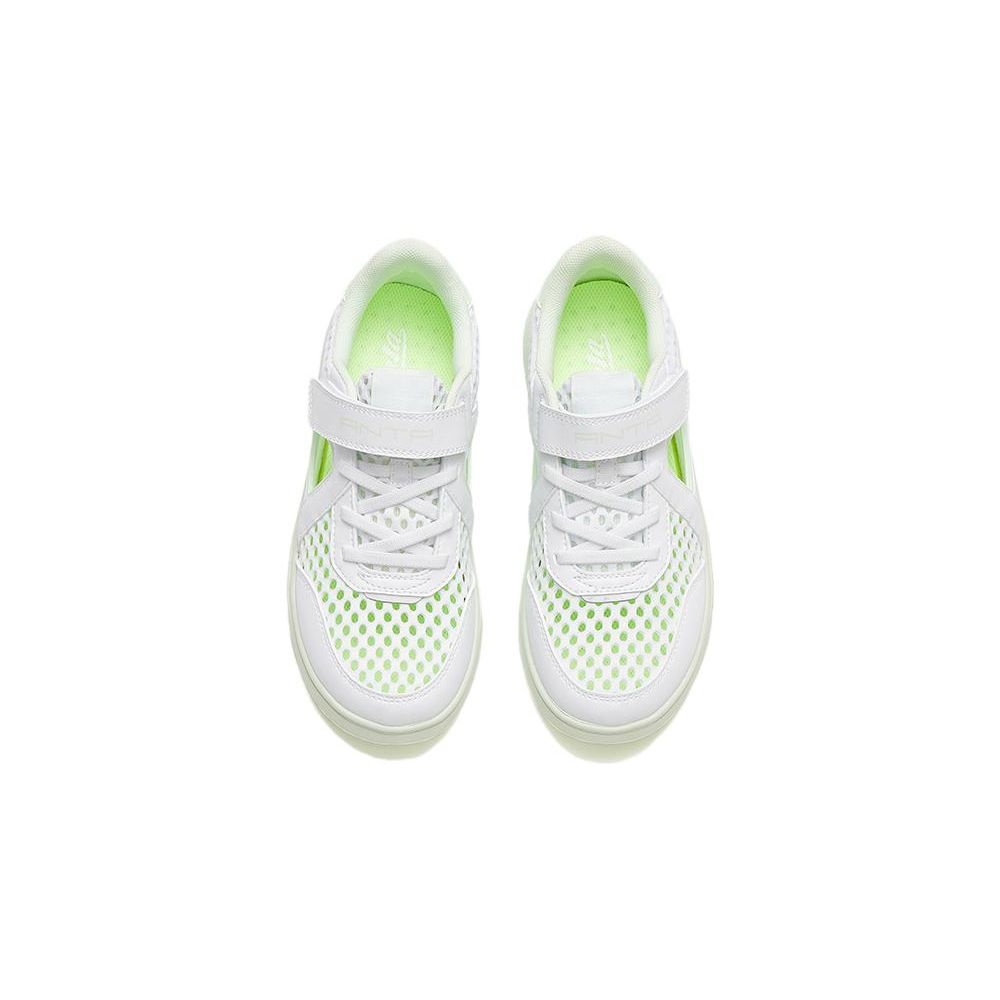 Anta Kids Non-Slip Shock Absorbing Wear-Resistant Sandals Kids Sandals White Green A322326983-1