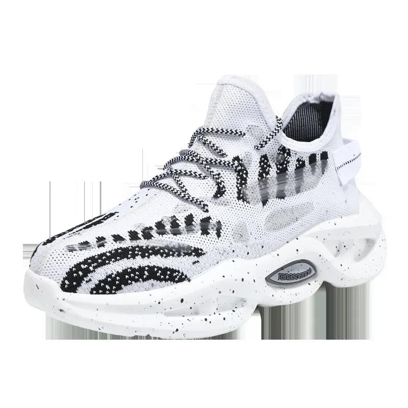 Men's Breathable Running Shoes Trend Sneaker Thick Bottom Non-slip Shoes for Men New Flat Comfort Casual Shoes Tenis Masculino